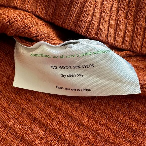 MM. LaFleur The Tyler Textured Crew Neck Clay Pullover Sweater M - Picture 7 of 7